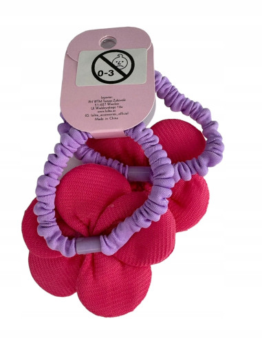 Gumki do włosów dla dziewczynki Kwiatki XXL...