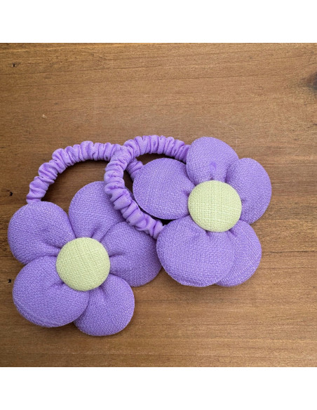 Gumki do włosów dla dziewczynki Kwiatki XXL Lolita Acc. Zestaw 2 sztuki