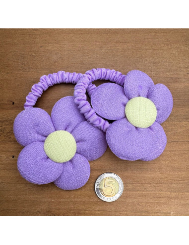 Gumki do włosów dla dziewczynki Kwiatki XXL...