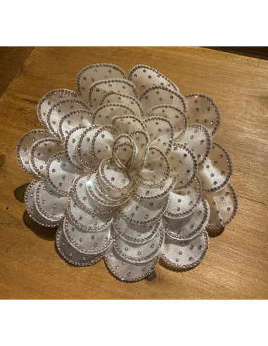 KWIAT Z MATERIAŁU BROSZKA PRZYPINKA LOLITA...