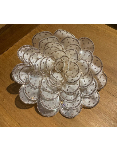 KWIAT Z MATERIAŁU BROSZKA PRZYPINKA LOLITA...