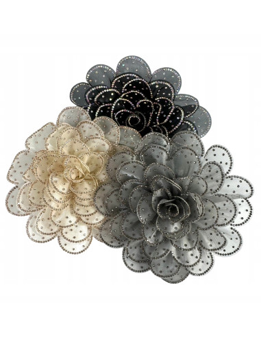 KWIAT Z MATERIAŁU BROSZKA PRZYPINKA LOLITA...