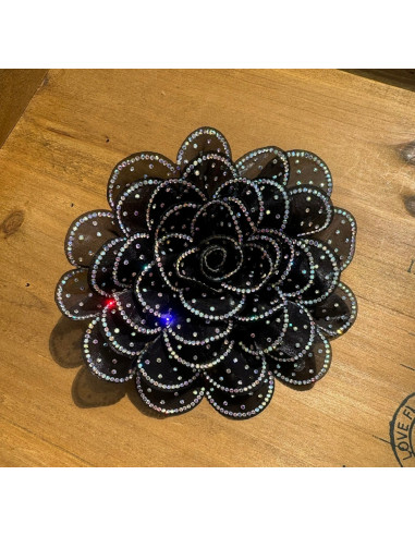 KWIAT Z MATERIAŁU BROSZKA PRZYPINKA LOLITA...