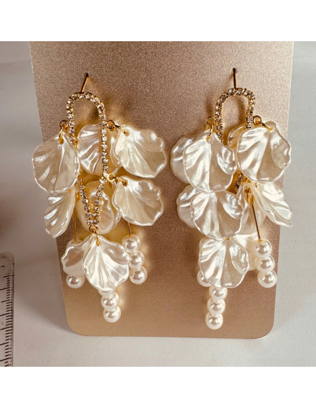 Kolczyki Kwiatek Perłowe Kwiatki Lolita Accessories srebrny sztyft 925