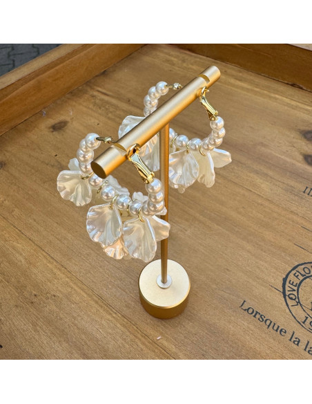 Kolczyki Kwiatek Koła Kwiatki Lolita Accessories srebrny sztyft 925