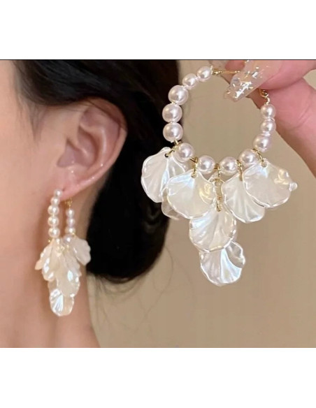 Kolczyki Kwiatek Koła Kwiatki Lolita Accessories srebrny sztyft 925