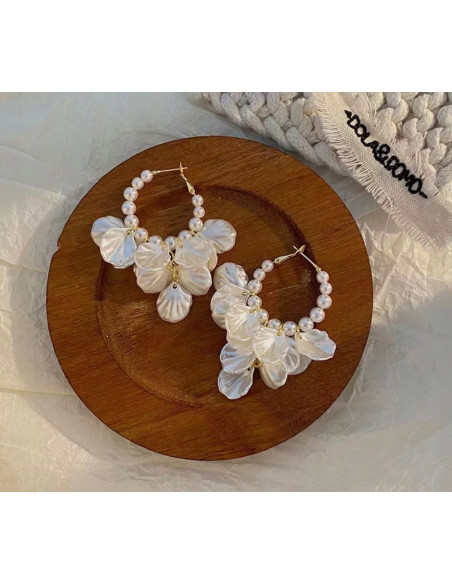 Kolczyki Kwiatek Koła Kwiatki Lolita Accessories srebrny sztyft 925