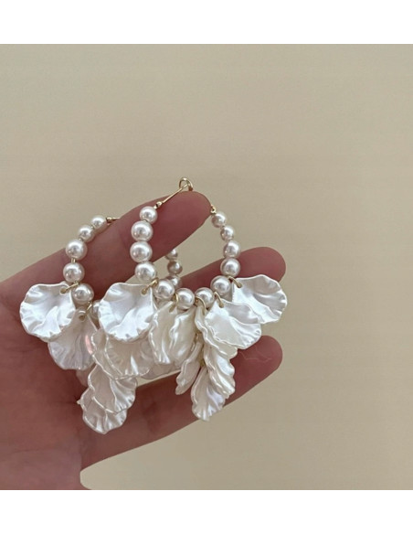 Kolczyki Kwiatek Koła Kwiatki Lolita Accessories srebrny sztyft 925