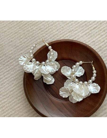 Kolczyki Kwiatek Koła Kwiatki Lolita Accessories srebrny sztyft 925