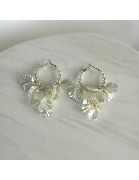 Kolczyki Kwiatek Koła Kwiatki Lolita Accessories srebrny sztyft 925