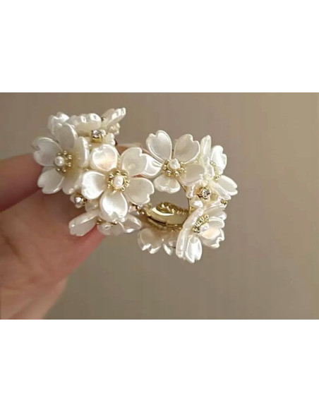 Kolczyki Kwiatek Koła Kwiatki Lolita Accessories srebrny sztyft 925