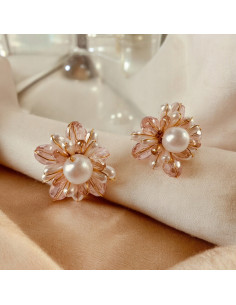 Kolczyki Kwiatek Plecione Kwiatki Lolita Accessories...