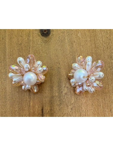 Kolczyki Kwiatek Plecione Kwiatki Lolita...