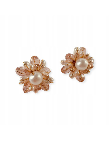 Kolczyki Kwiatek Plecione Kwiatki Lolita...