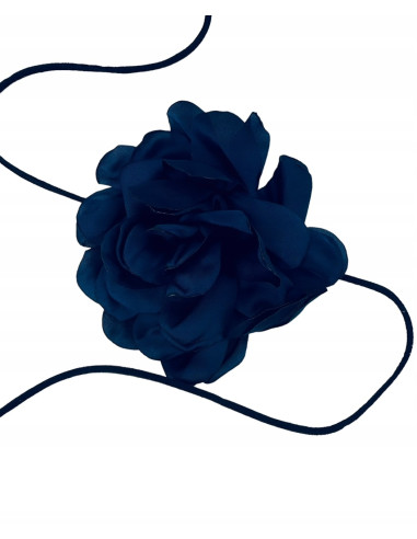 Naszyjnik z kwiatkiem CHOKER BOHO wiązany na...