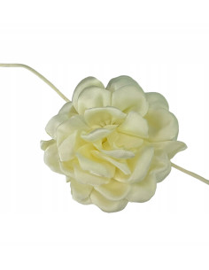 Naszyjnik z kwiatkiem CHOKER BOHO wiązany na rzemyku na... 2