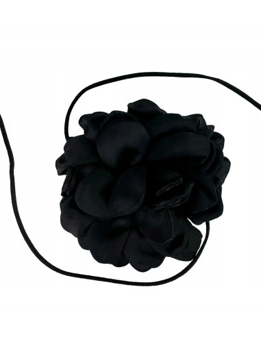 Naszyjnik z kwiatkiem CHOKER BOHO wiązany na...