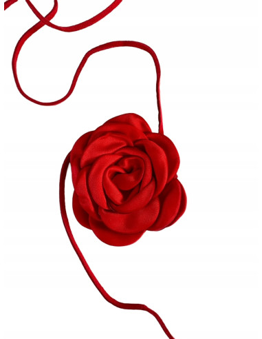 Naszyjnik z kwiatkiem CHOKER BOHO wiązany na...