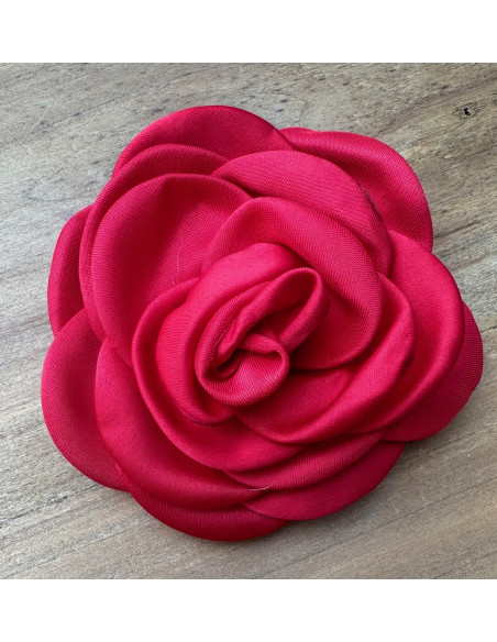 KWIAT Z MATERIAŁU BROSZKA RÓŻA PREZENT LOLITA ACCCESSORIES 8 CM