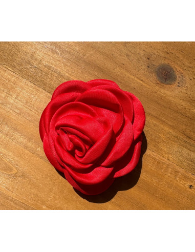 KWIAT Z MATERIAŁU BROSZKA RÓŻA PREZENT LOLITA...