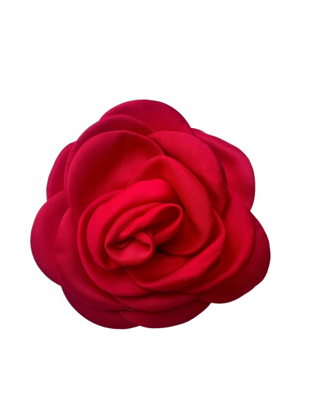 KWIAT Z MATERIAŁU BROSZKA RÓŻA PREZENT LOLITA ACCCESSORIES 8 CM