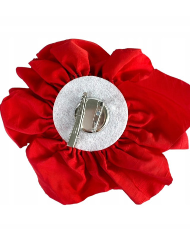 KWIAT Z MATERIAŁU BROSZKA PRZYPINKA PREZENT...