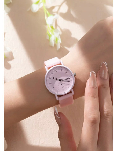 Zegarek Damski Dziewczęcy BIAŁY pasek silikonowy LOLITA ACCESSORIES