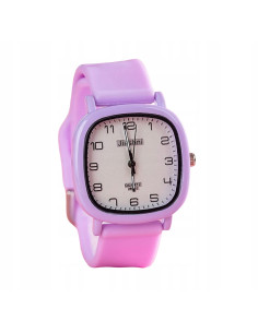 Zegarek Damski Dziewczęcy FIOLETOWY pasek silikonowy...
