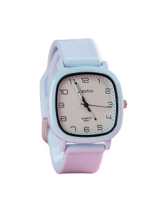 Zegarek Damski Dziewczęcy BŁĘKITNY pasek silikonowy...