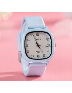 Zegarek Damski Dziewczęcy BŁĘKITNY pasek silikonowy... 2