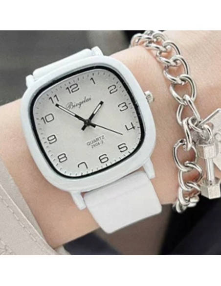 Zegarek Damski Dziewczęcy BŁĘKITNY pasek silikonowy LOLITA ACCESSORIES