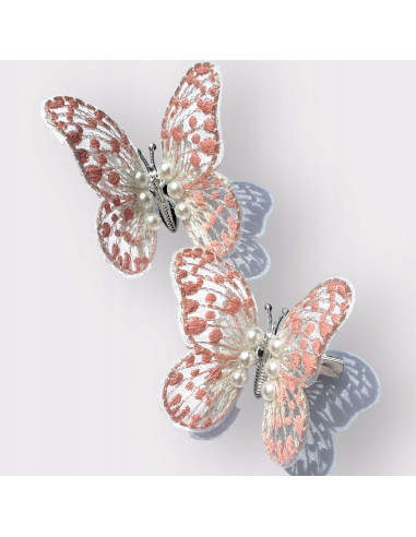 Spinki dla dziecka dziewczynki Motylki Zestaw 2...