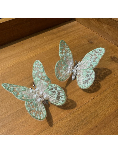 Spinki dla dziecka dziewczynki Motylki Zestaw 2...