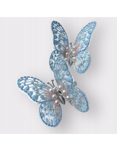 Spinki dla dziecka dziewczynki Zwiewne Motylki MOTYLE 2 sztuki