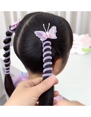 Spinki dla dziecka dziewczynki Motyle ZESTAW...