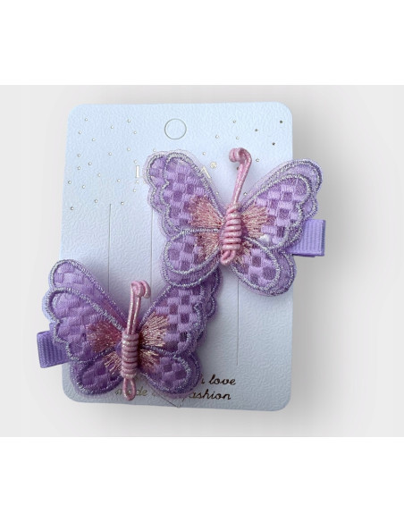 Spinki dla dziecka dziewczynki Motyle Lolita Accessories Zestaw 2 sztuki