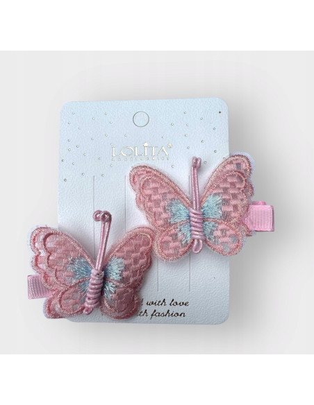 Spinki dla dziecka dziewczynki Motylki MOTYLE Lolita Accessories 2 sztuki