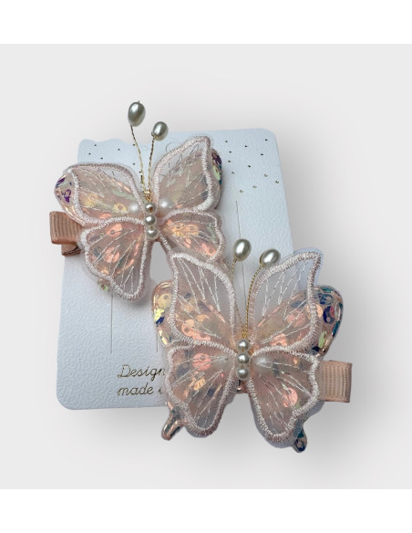Spinki dla dziecka dziewczynki Motyle MOTYLKI Lolita Accessories 2 sztuki