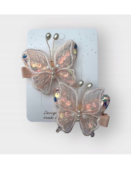 Spinki dla dziecka dziewczynki Motyle MOTYLKI Lolita Accessories 2 sztuki