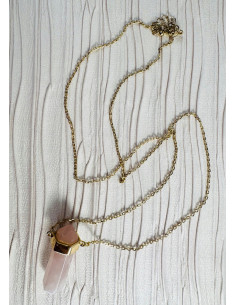 DŁUGI Naszyjnik KAMIEŃ KWARC 70 CM WISIOR 2