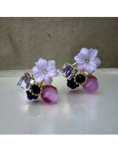 Kolczyki Srebrny sztyft 925 Lolita Accessories FIOLETOWE... 2