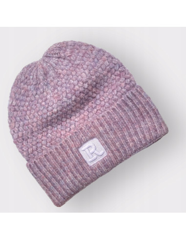 Czapka Zimowa BEANIE CIEPŁA Z WEŁNĄ FIOLETOWA Lolita Accessories