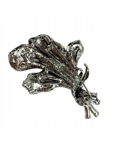 Broszka Brosza BUKIET Z KAMIENIAMI LIŚCIE Lolita Accessories