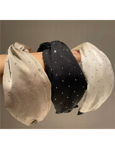 Lolita Accessories opaska do włosów węzeł ECRU...