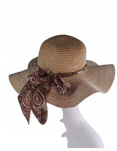 KAPELUSZ Słomiany Plażowy na Lato BOHO Lolita Accessories