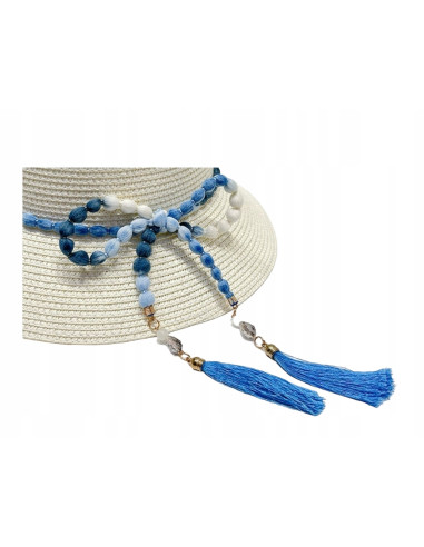 KAPELUSZ Słomiany Plażowy na Lato BOHO Lolita...