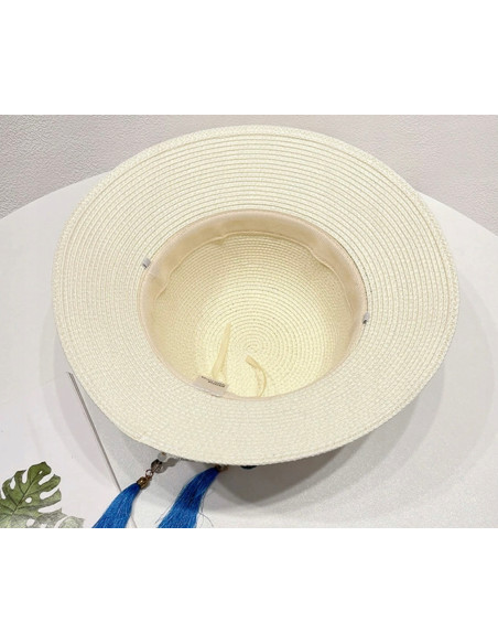 KAPELUSZ Słomiany Plażowy na Lato BOHO Lolita Accessories