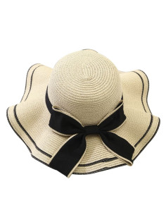 KAPELUSZ Słomiany Plażowy na Lato Duże Rondo Lolita...