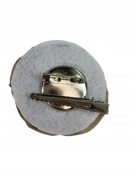 KWIAT RÓŻA Z MATERIAŁU BROSZKA PRZYPINKA PREZENT LOLITA ACCCESSORIES 6 CM