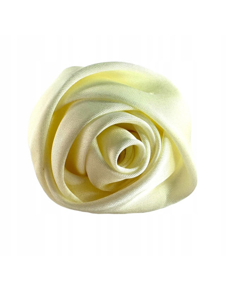 KWIAT RÓŻA Z MATERIAŁU BROSZKA PRZYPINKA PREZENT LOLITA ACCCESSORIES 4 CM